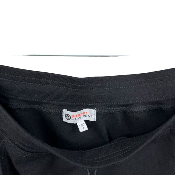 Sundry for Evereve Womens Skirt Toggle Waist Pockets Stretch Pull On Black Sz 1 - Picture 5 of 6